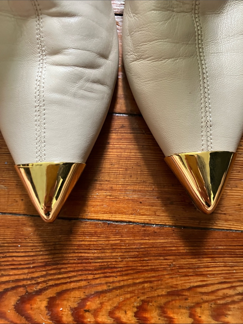 Marni Gold Pointy Toe Boot - Picture 8 of 12